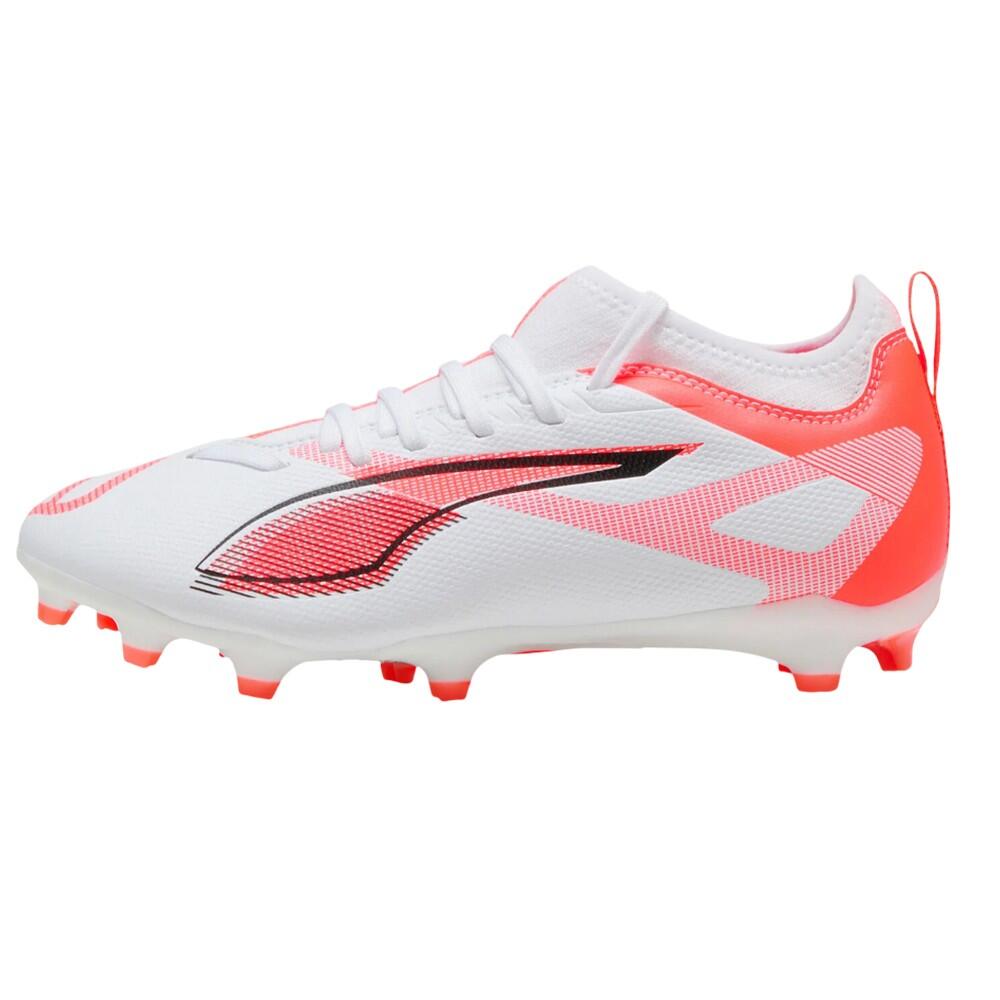 Chaussures De Foot Pour Terrain Ferme ULTRA MATCH Enfant (Blanc / Orange) 2/6