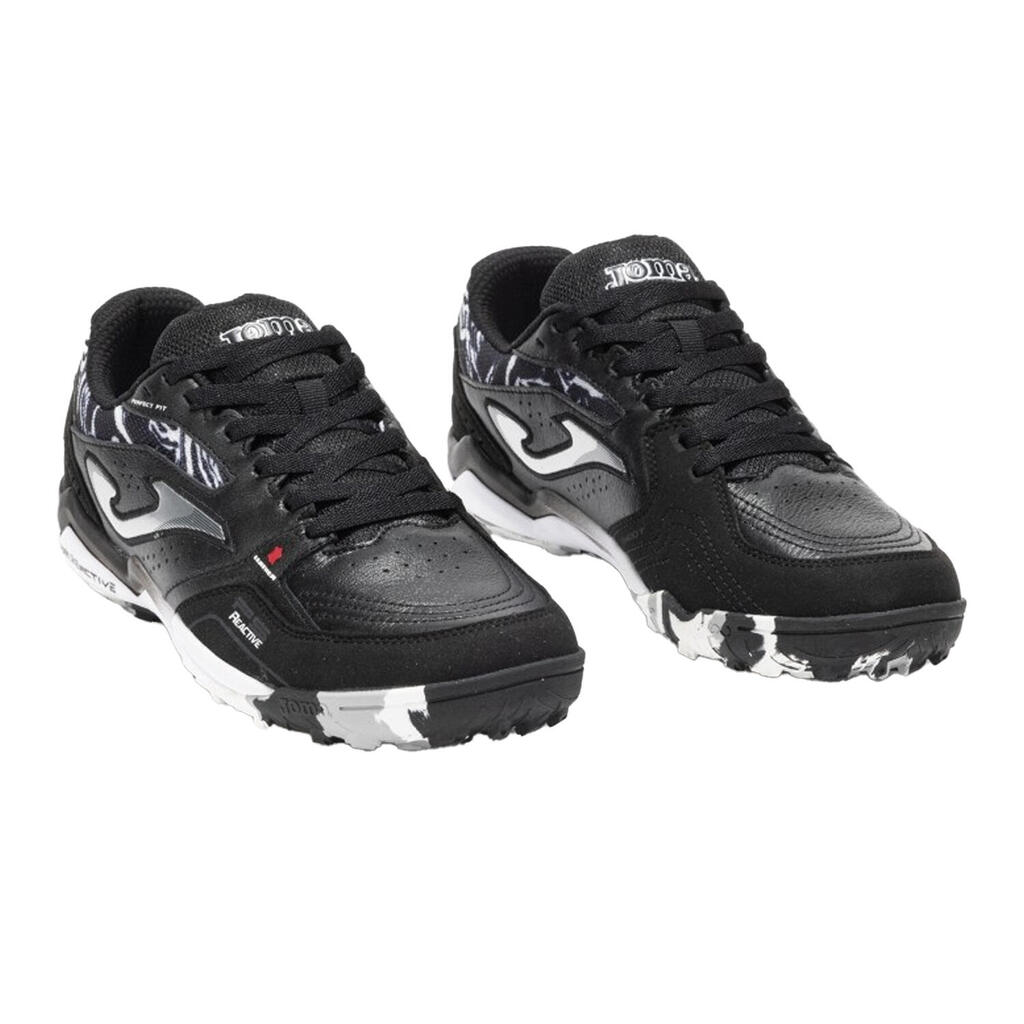 Mens FS Reactive Grain Leather Football Boots (Black)