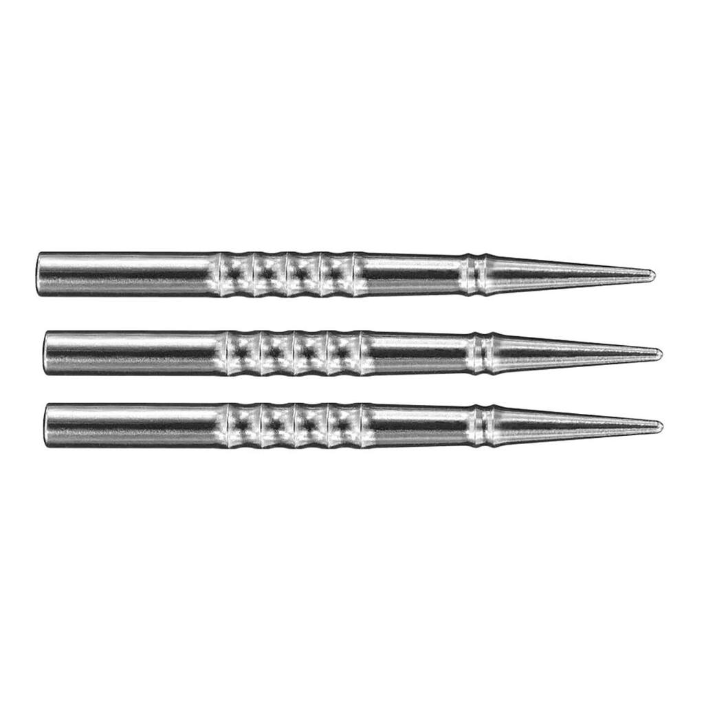 Lance Machined Steel Tip Dart Tip (Pack of 3) (Silver)