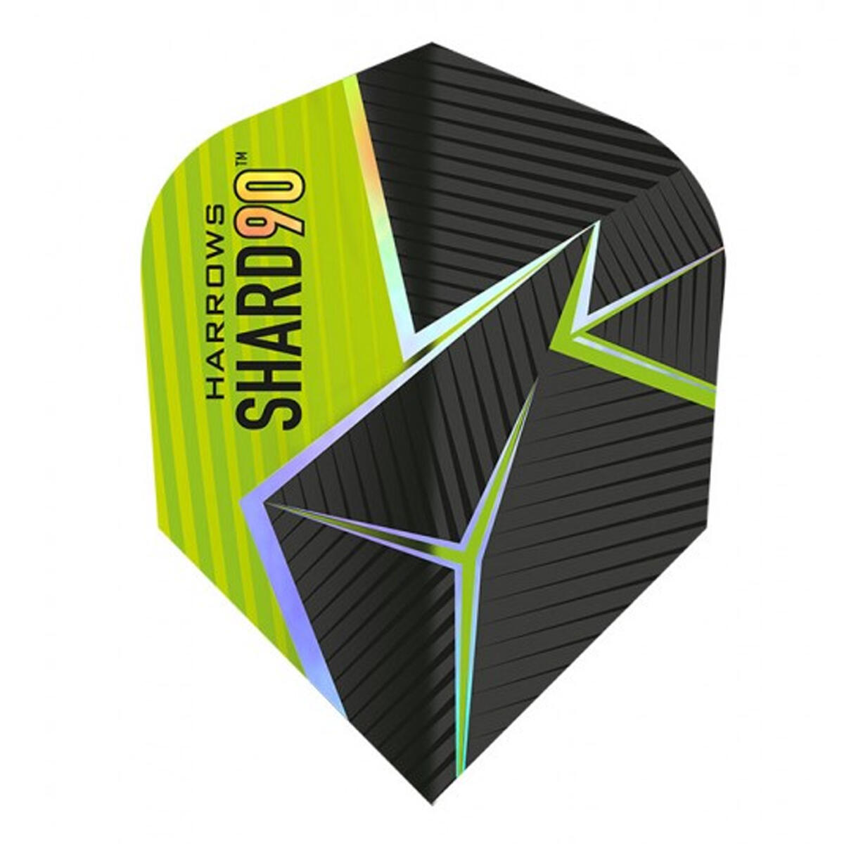 Prime Shard 90 Dart Flight (Conjunto de 3) (Verde / Preto) 2/2