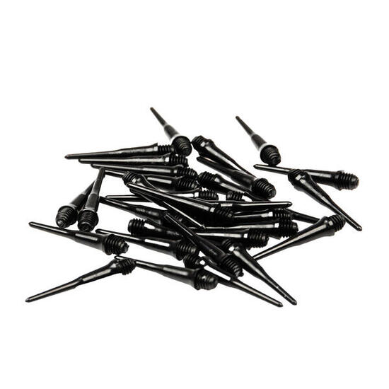 Dartspitze, Unifarben 24erPack Damen und Herren Schwarz