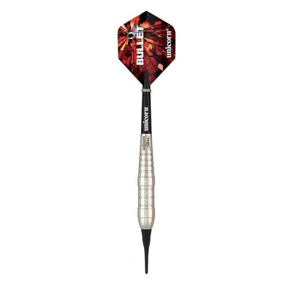 Jelle Klaasen Bullet Stainless Steel Soft Tip Darts (Pack of 3) (Black/Red)