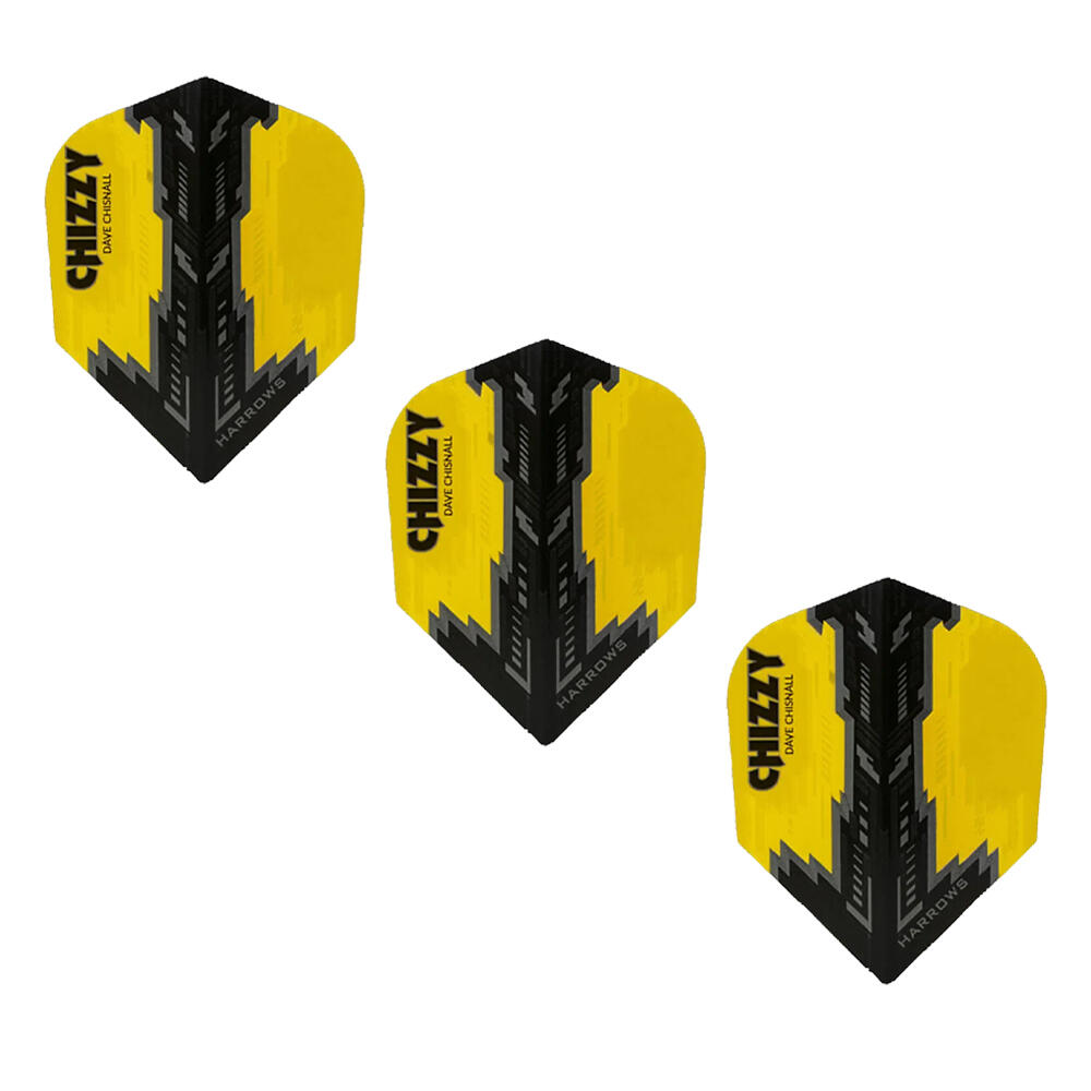 Harrows - Ailettes De Fléchettes Chizzy Dave Chisnall (jaune / Noir) - Tige De Flechette - Jaune|noir - Taille Unique - Decathlon