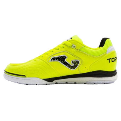 Heren top flex rebound 25 leren zaalvoetbalschoenen (fluorescerend geel)
