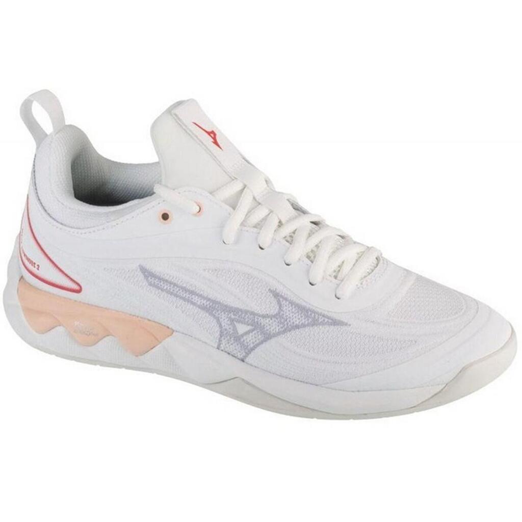 Womens/Ladies Wave Luminous 3 Volleyball Shoes (White)