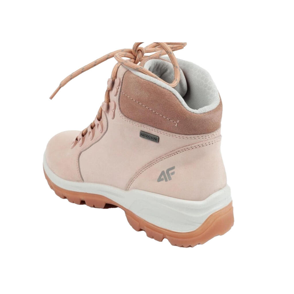 Womens/Ladies OBDH253 Leather Hiking Shoes (Beige)