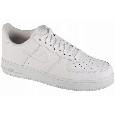 Heren air force 1 leren trainers (wit)