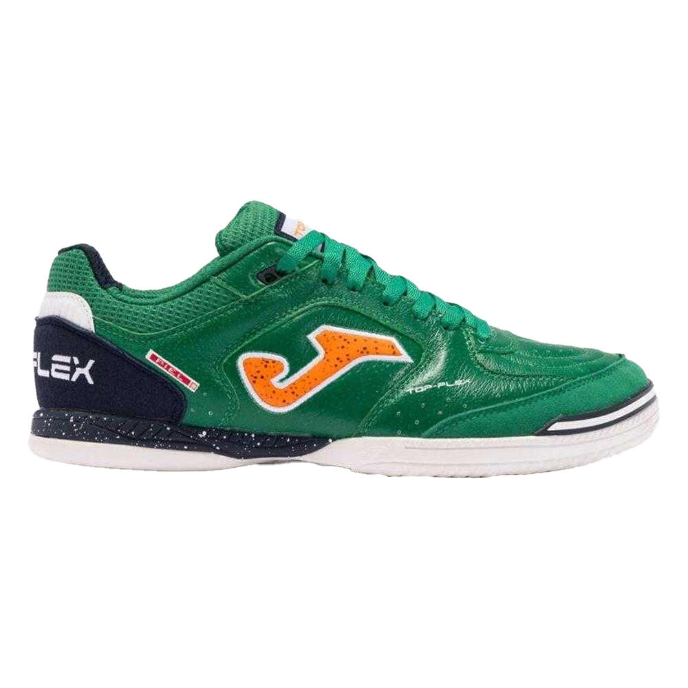 Scarpe Da Calcio Per Interni Pelle Pieno Fiore Uomo Joma Top Flex Verde 3/4