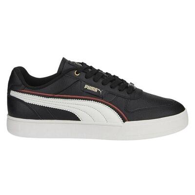 Heren caven dime fc leren trainers (zwart)