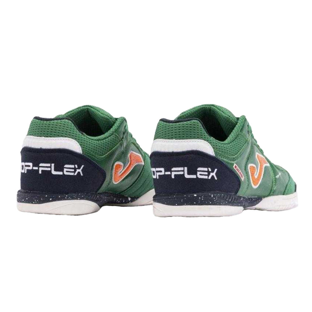 Scarpe Da Calcio Per Interni Pelle Pieno Fiore Uomo Joma Top Flex Verde 2/4