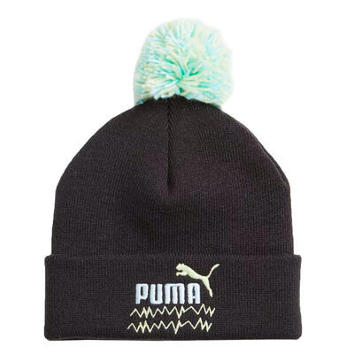 Mixmatch pom pom muts voor kinderen/kinderen (zwart)