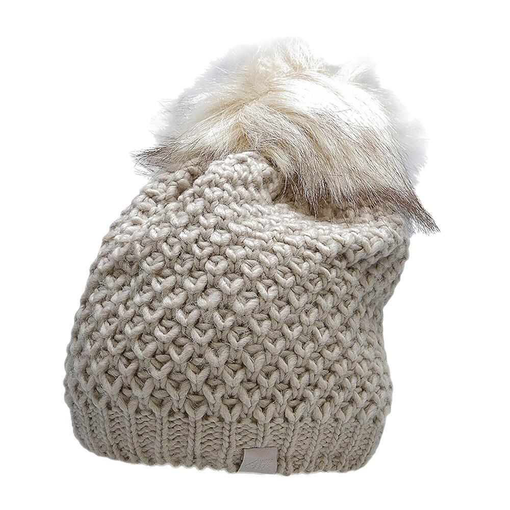 4F Gorro H4Z22 Mulher Bege