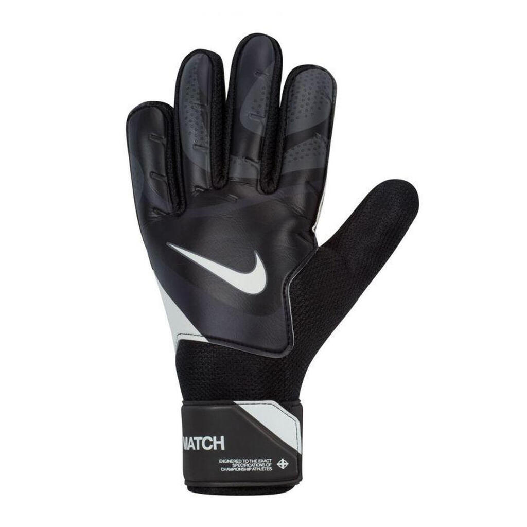 Childrens/Kids Match Goalkeeper Gloves (Black)