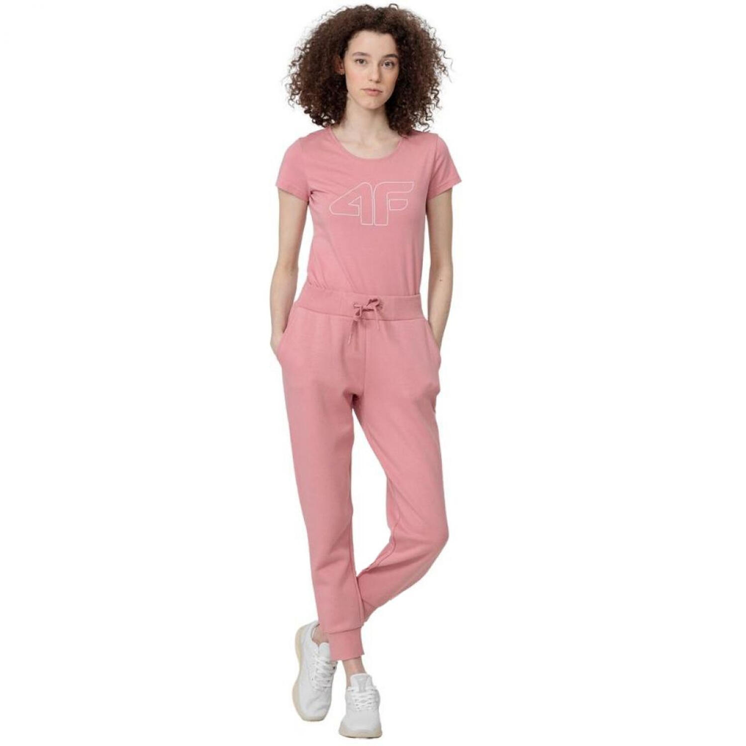 Pantalón de Chándal H4L22 para Mujer Rosa 4/4