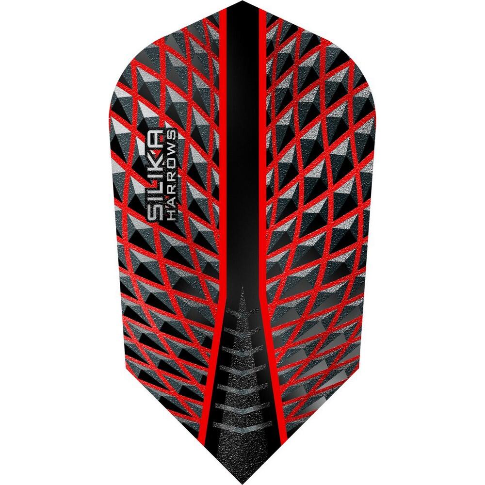 Plumas de Dardos Silica Packs de 3 Negro, Rojo 2/3