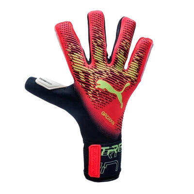 Volwassen unisex ultra grip 1 hybride keepershandschoenen (zwart/oranje)