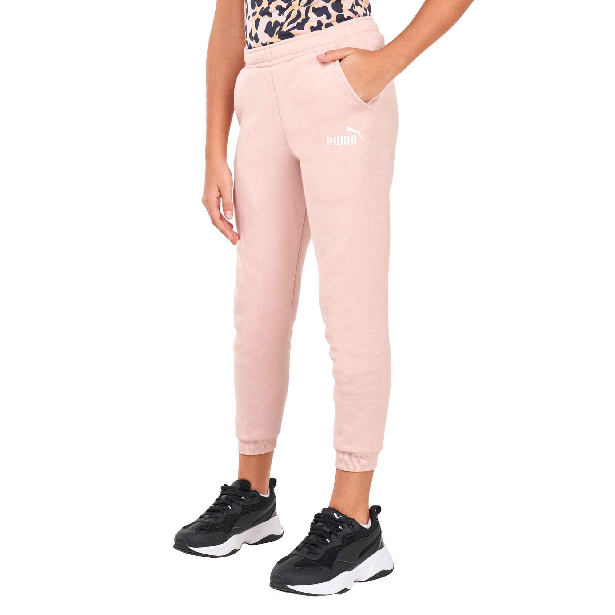 Pantaloni Da Jogging Ragazze Puma Alpha Rosa 3/6
