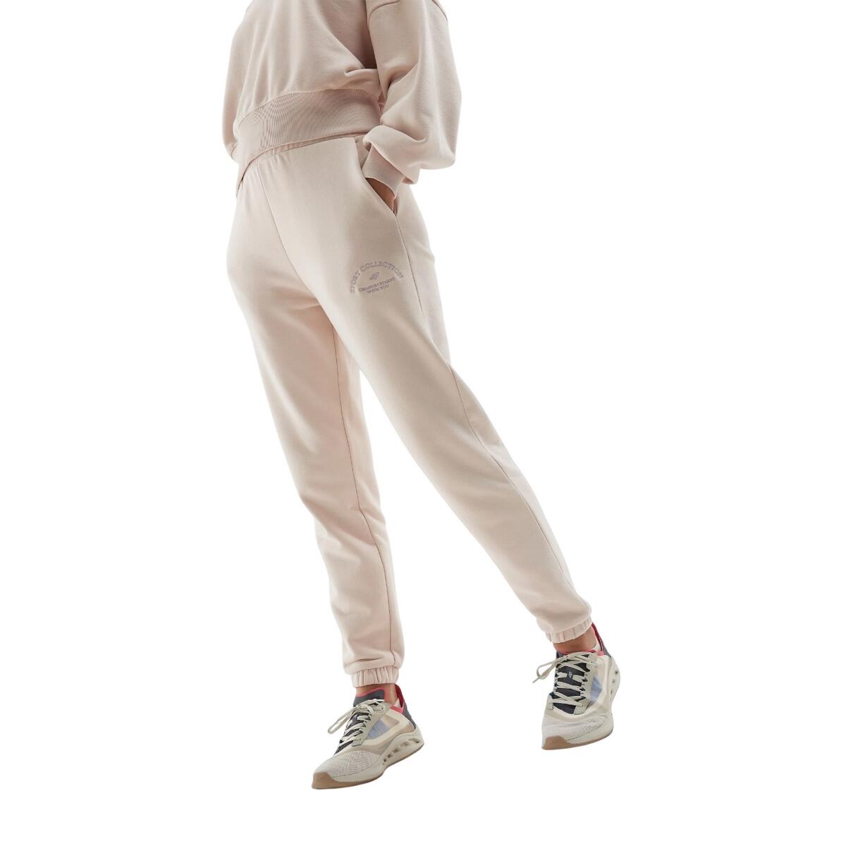 Pantaloni Da Jogging Donna 4F CAS F472 Beige Beige 4/4