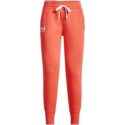 Dames rival fleece joggingbroek (oranje)