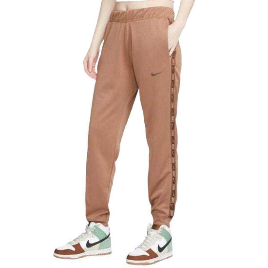 Pantaloni Da Jogging Nastro Marchiato Donna Nike Marrone