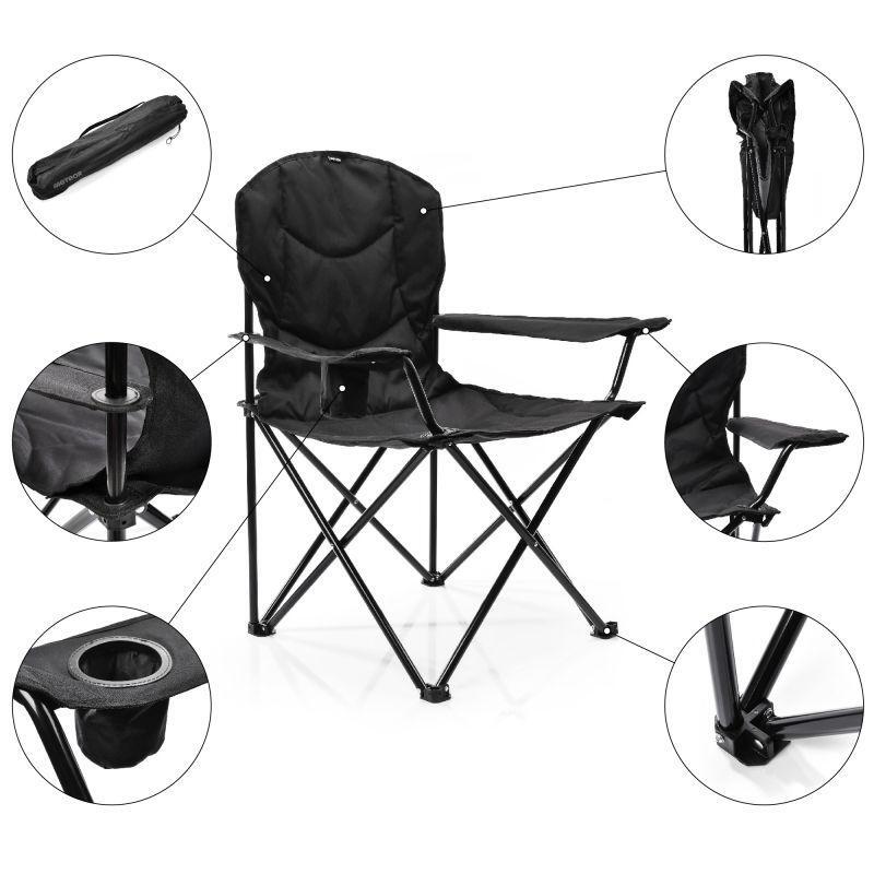 Sedia Pieghevole Meteor Hiker Nero 3/6