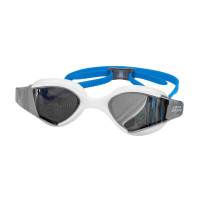 Unisex blade gespiegelde zwembril voor volwassenen (grafiet)