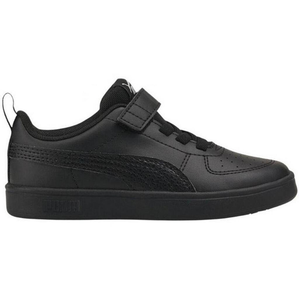 Childrens/Kids Rickie Ac Ps Faux Leather Trainers (Black)