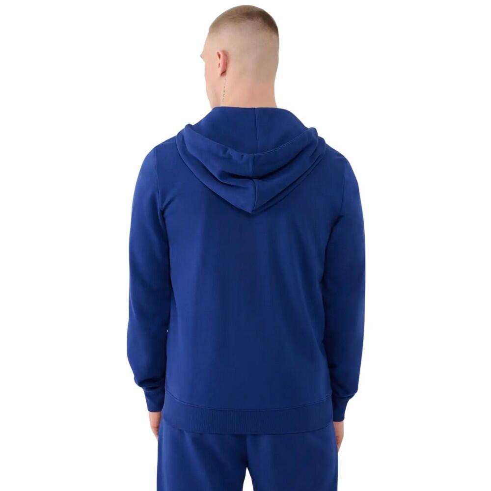 WMM00TSWSM1768 Felpa Con Cappuccio E Zip Intera Uomo 4F 4FWMM00TSWSM1768 Blu 3/5