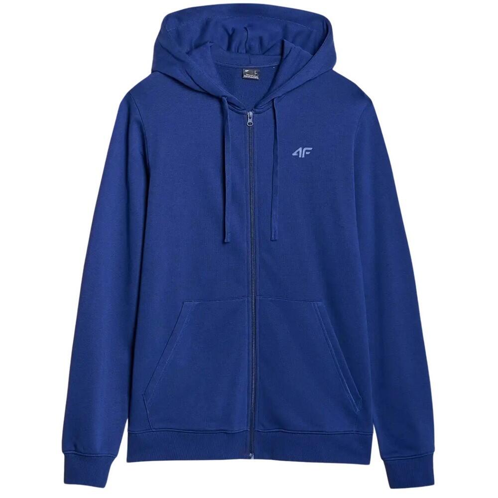 WMM00TSWSM1768 Felpa Con Cappuccio E Zip Intera Uomo 4F 4FWMM00TSWSM1768 Blu 2/5