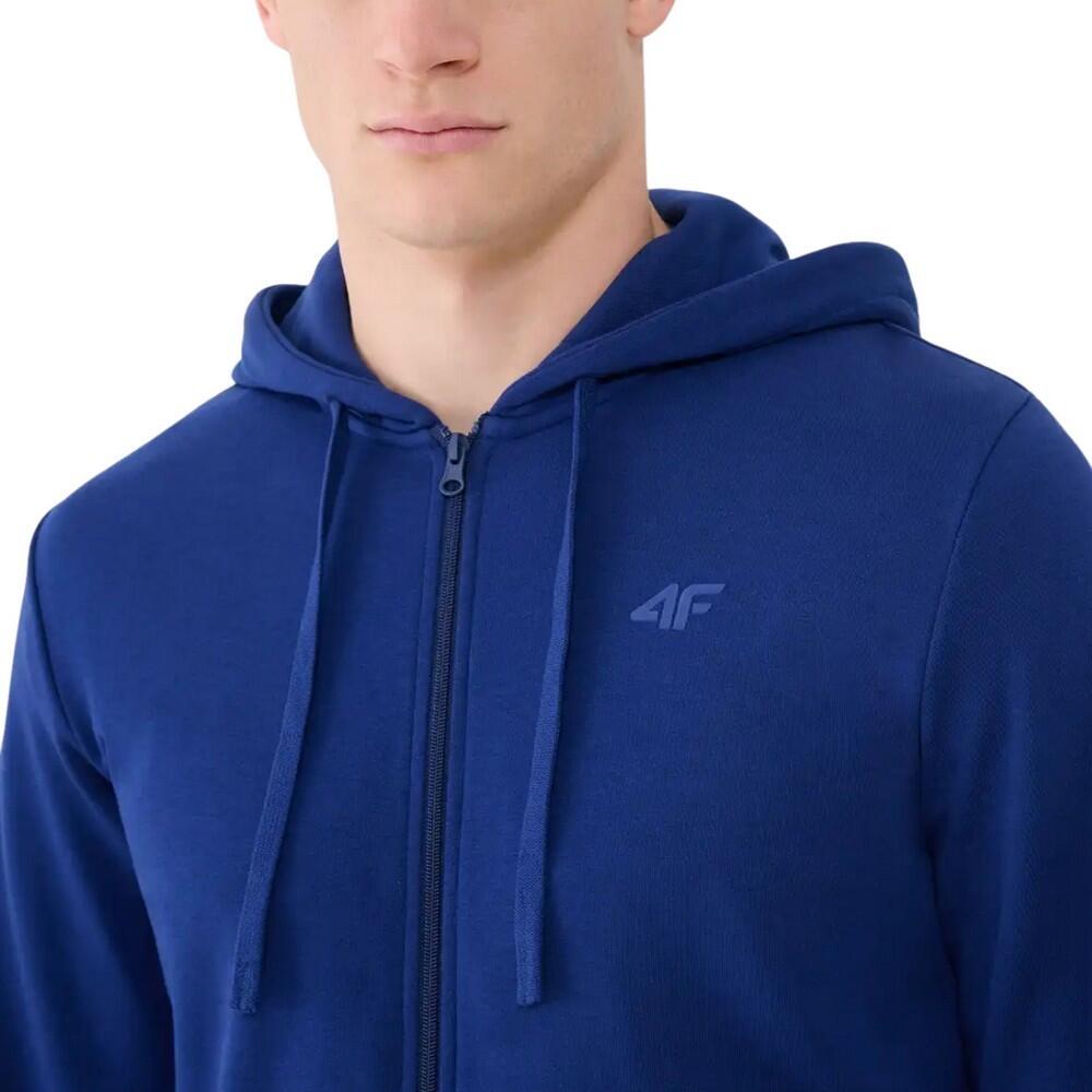 WMM00TSWSM1768 Felpa Con Cappuccio E Zip Intera Uomo 4F 4FWMM00TSWSM1768 Blu 5/5