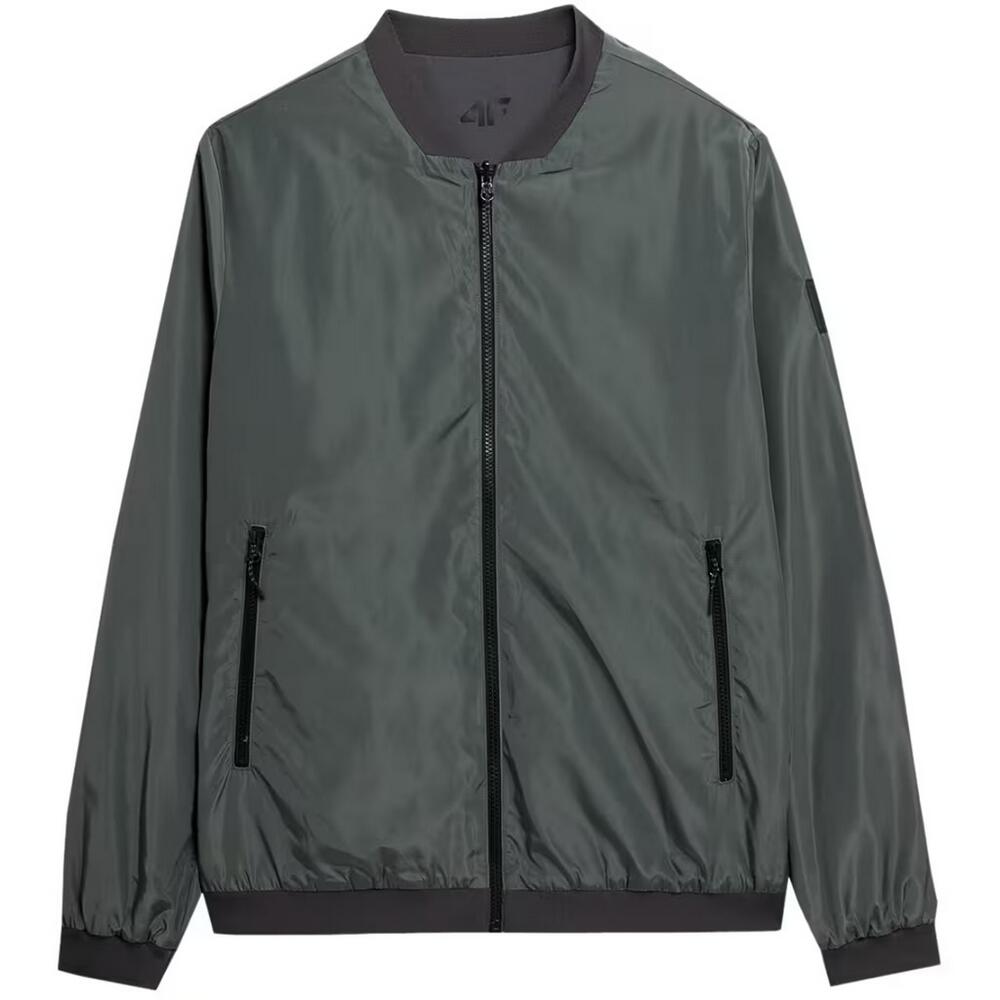 4F Casaco SS23TJACM013 para homem Verde / Cinzento / Prateado