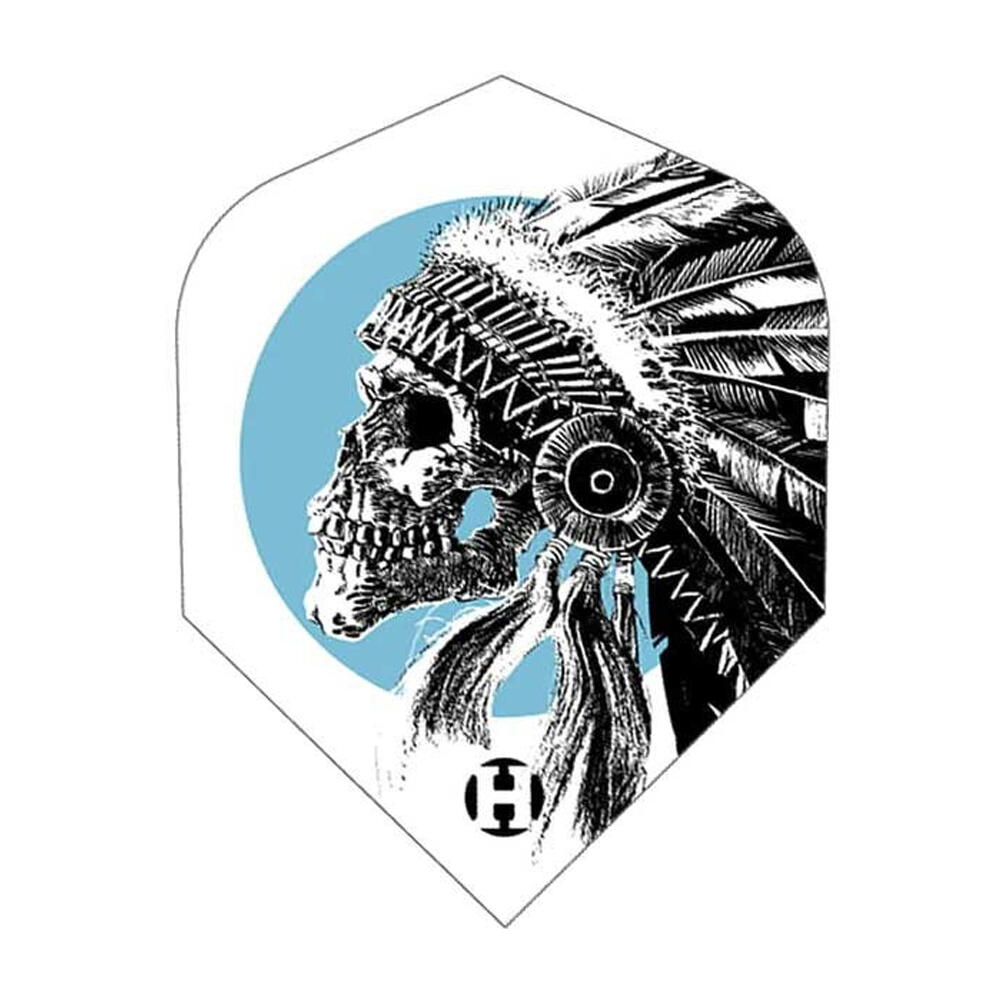 Prime Jonny Dart Flights (Conjunto de 3) (Branco / Preto / Azul) 2/2