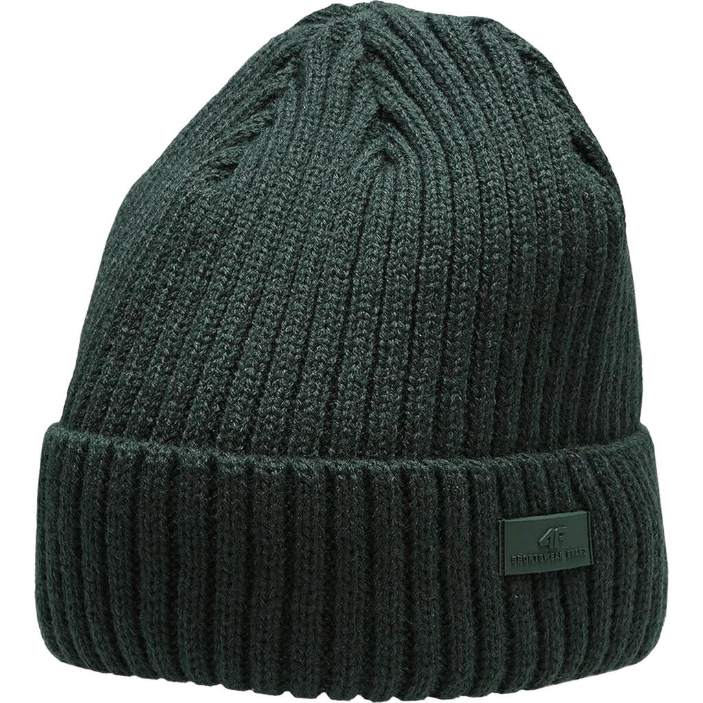 Mens H4Z22 Logo Turned Up Cuff Beanie (Green)