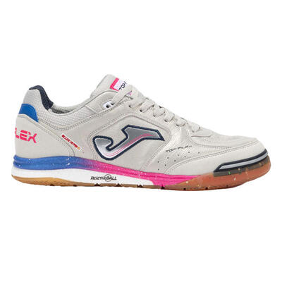 Heren top flex rebound 25 leren zaalvoetbalschoenen (wit)