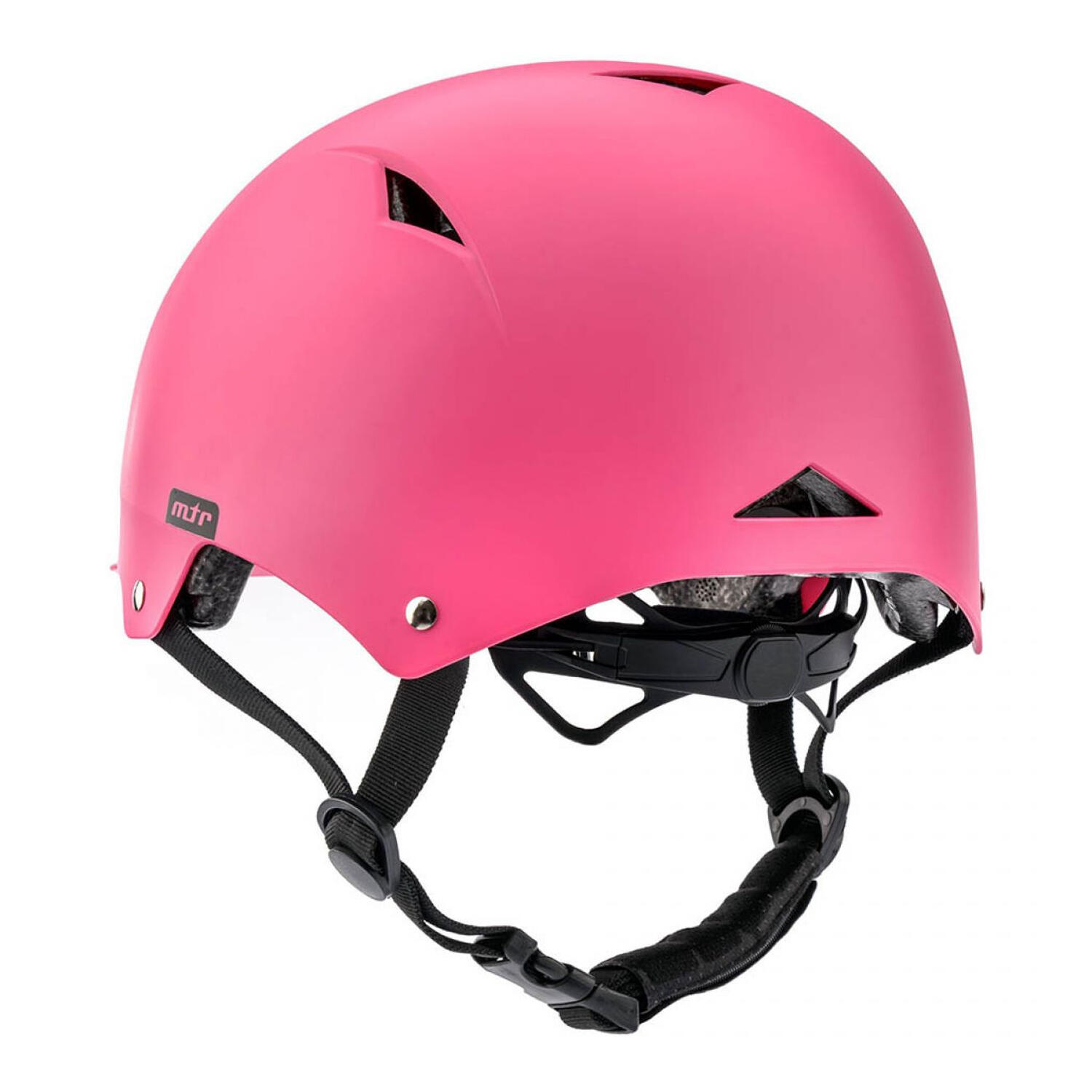 Casco para Bici Diseño Liso para Niños/Niñas Rosa 2/4