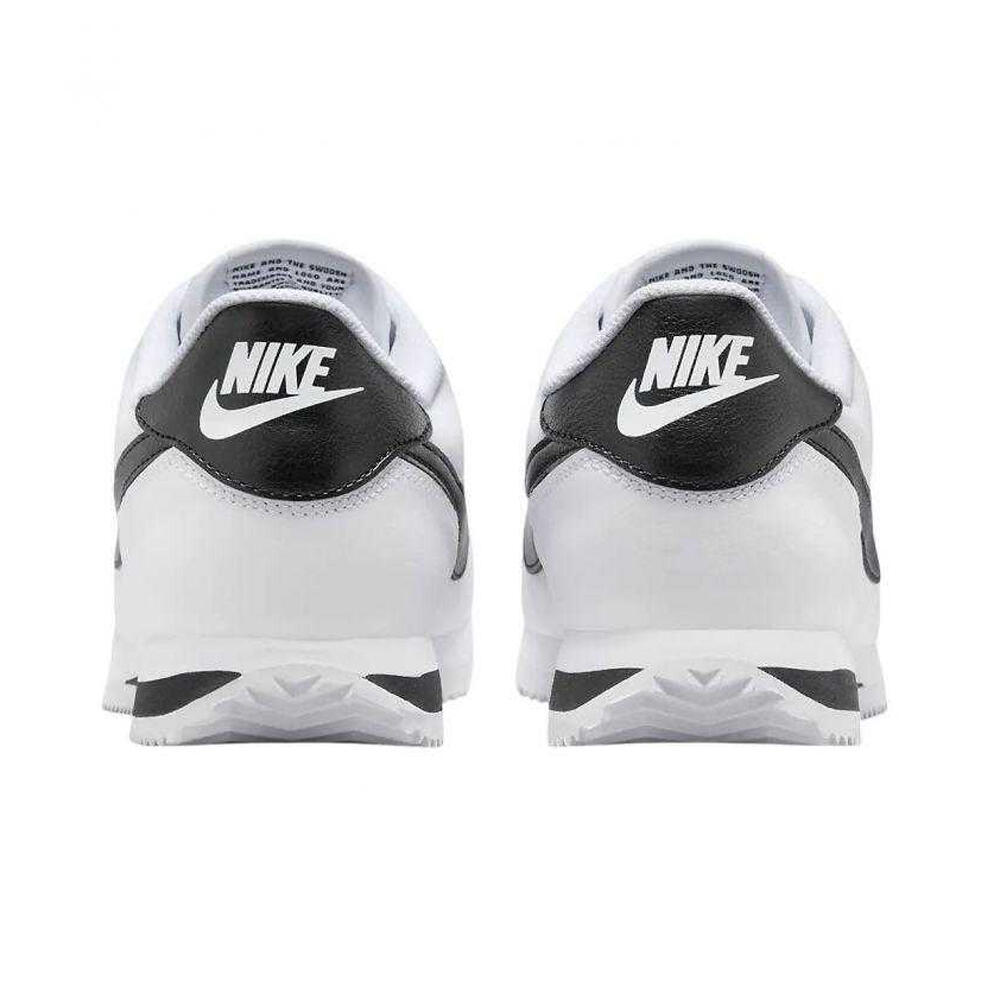 Heren Cortez Leren Trainers (Wit, Zwart) 2/7