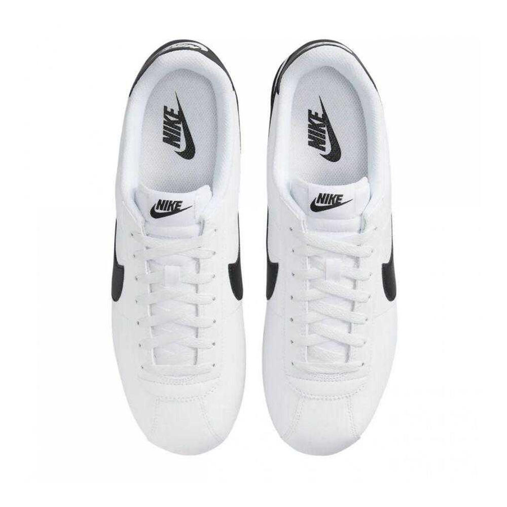 Heren Cortez Leren Trainers (Wit, Zwart) 4/7