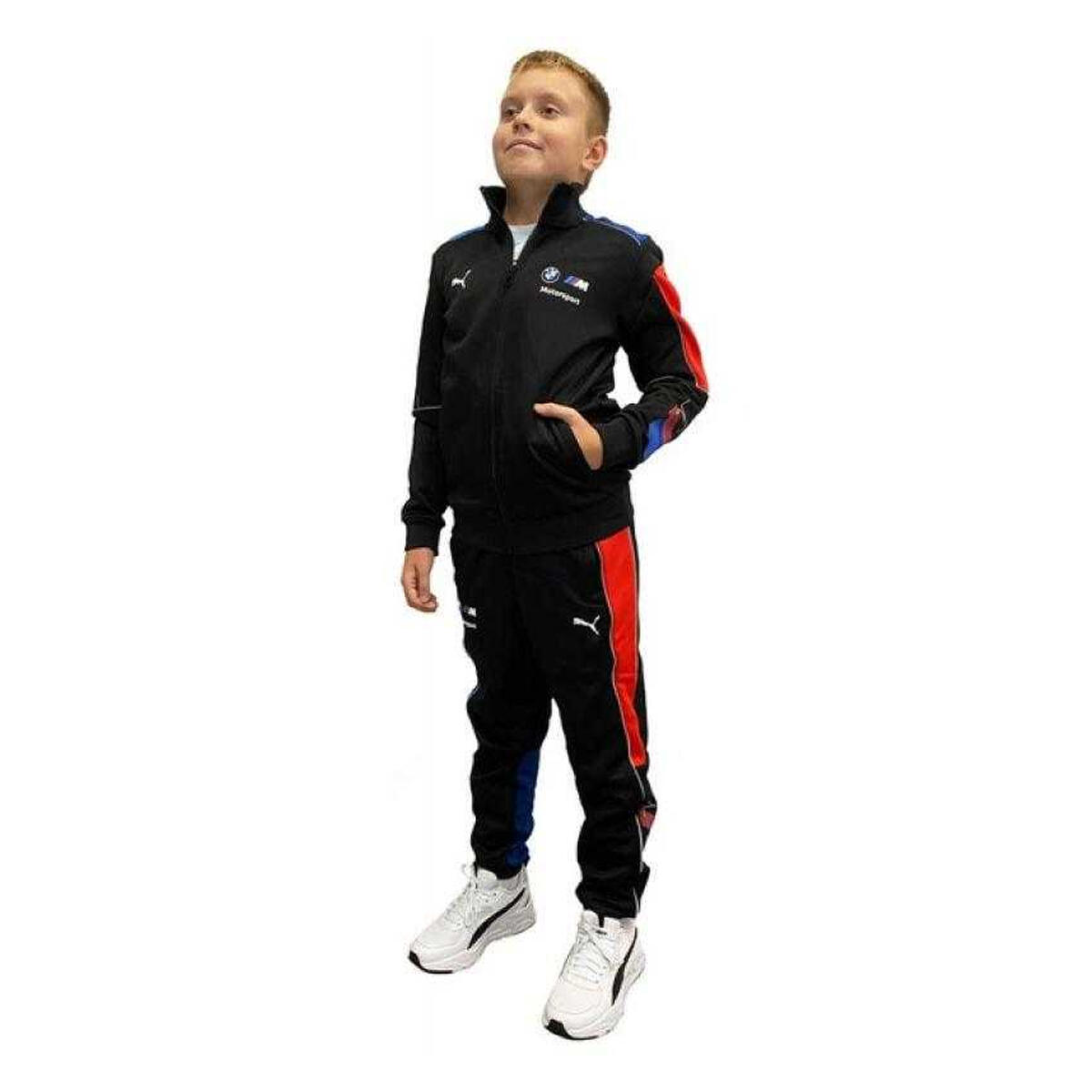 Pantalon De Jogging Style BMW MOTORSPORT Enfant (Noir) 4/4
