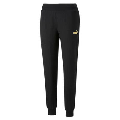 Dames ess+ metallic joggingbroek (zwart)