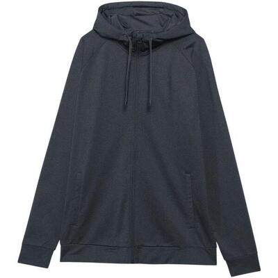 Heren waw24tfswm403 hoodie met volledige rits (zwart)