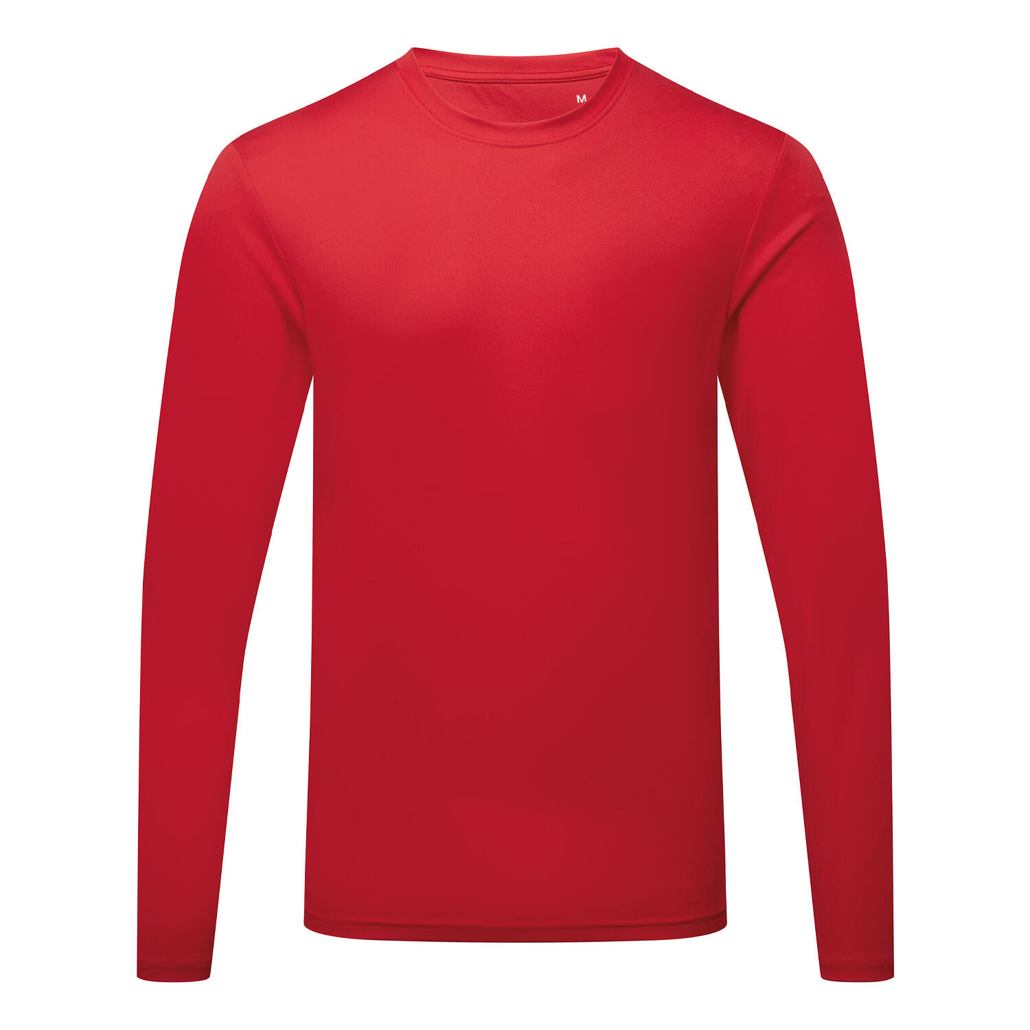 TRIDRI Mens Long Sleeve Performance TShirt (Fire Red)