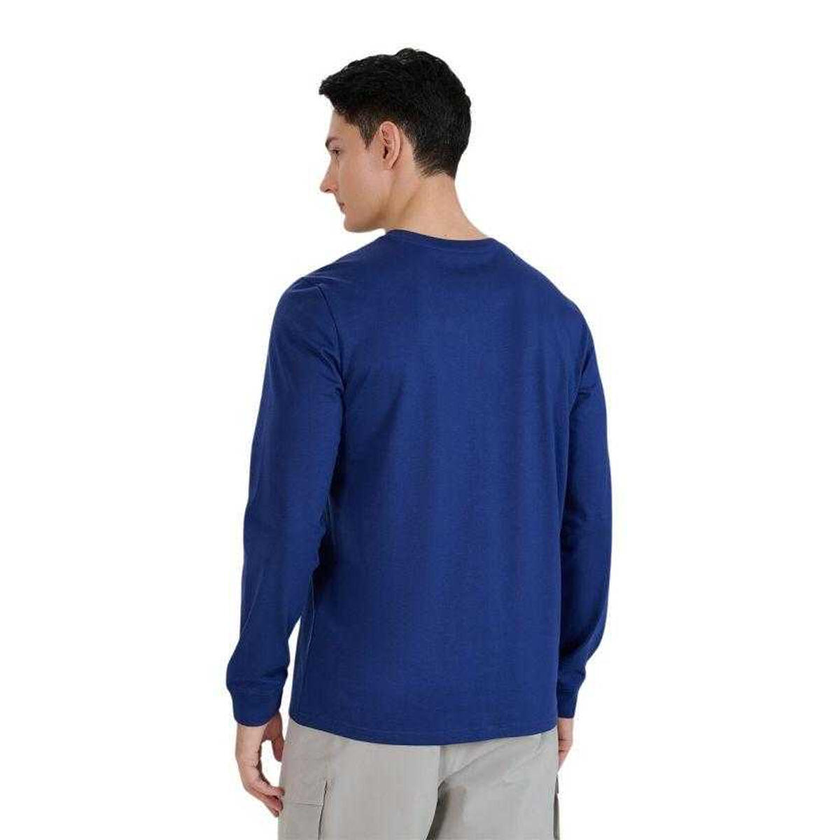 Camiseta WMM00TLONM432 de Manga Larga para Hombre Azul Marino 3/3