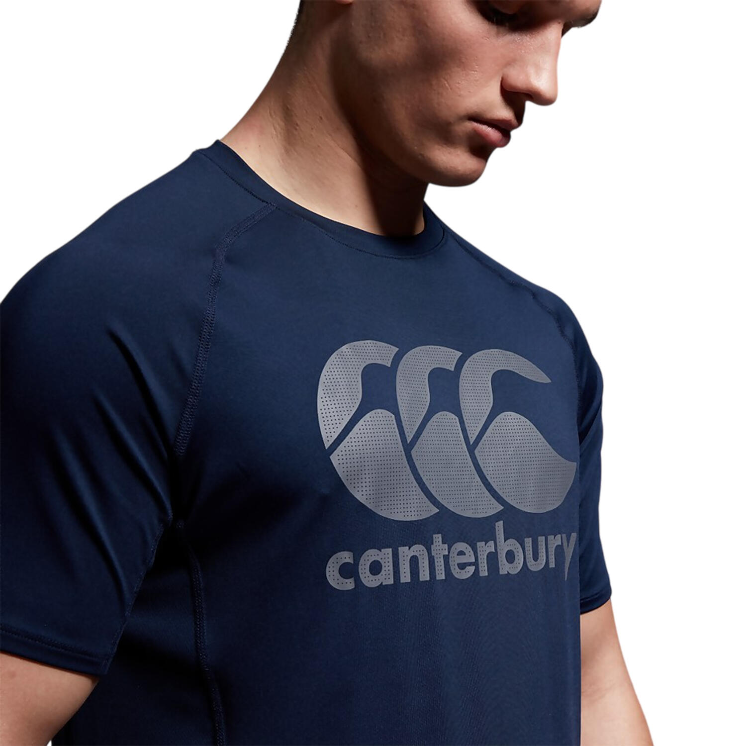 Mens Big Logo Super Light TShirt (Navy) 4/4