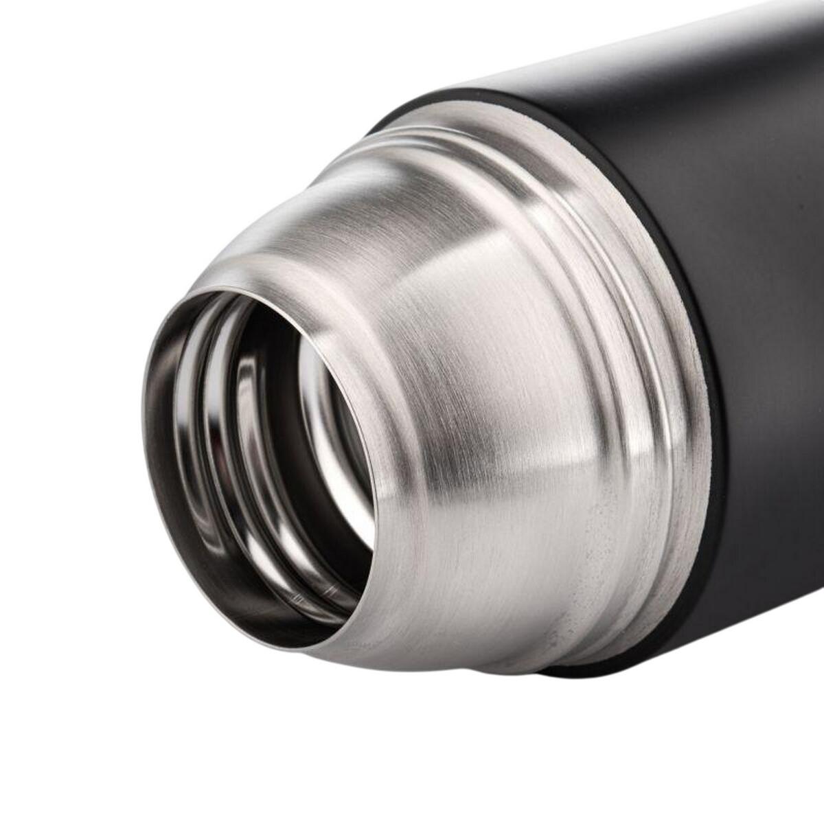 Logo 1000ml thermische veldfles (Zwart) 3/4