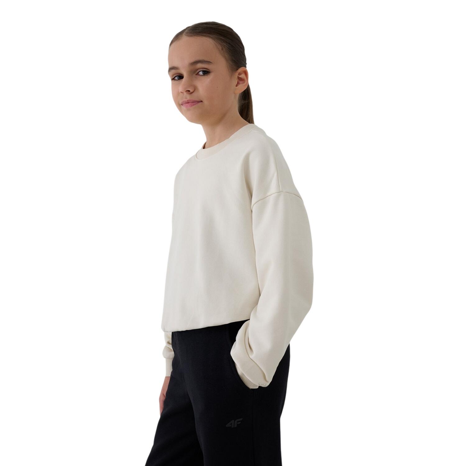 Meisjes F1479 Sweatshirt (Beige) 4/4
