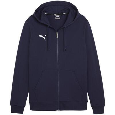 Heren team goal casual full zip hoodie (groen)