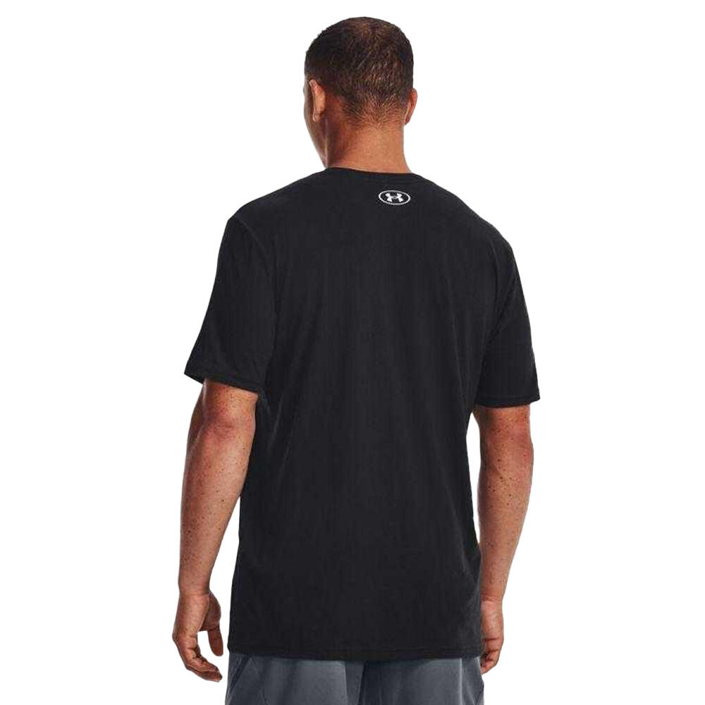 Camiseta Raya Camuflaje para Hombre Negro 4/6
