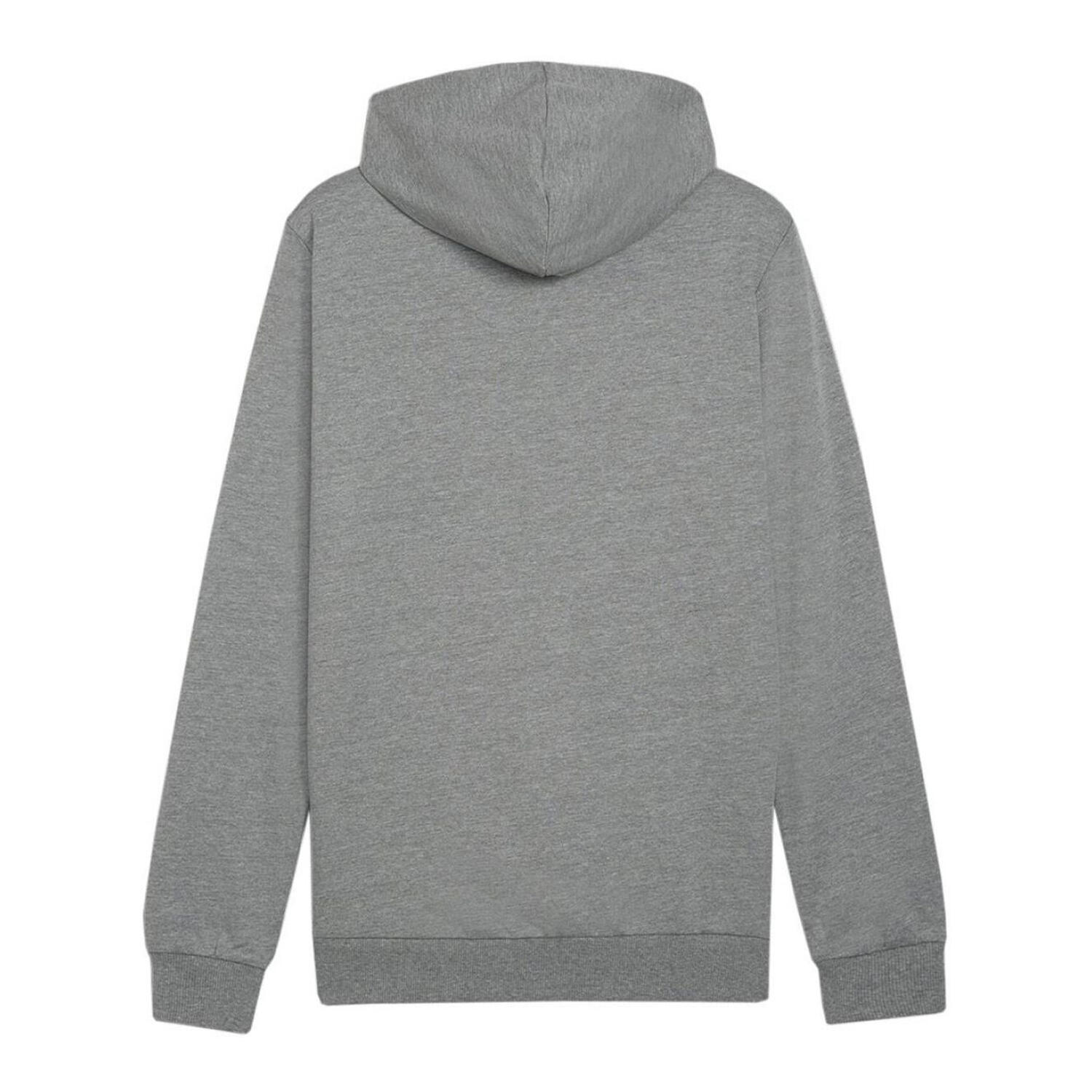 Felpa Con Cappuccio Casual Uomo Puma Team Goal Grigio 2/8