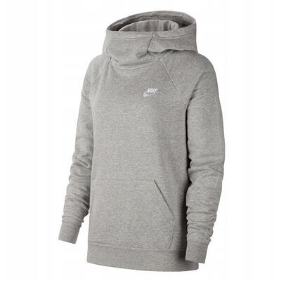 Dames essentials pullover hoodie (grijs/zilver)