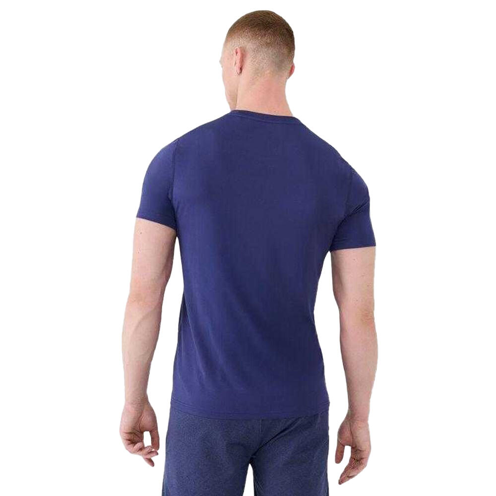 Maglietta Logo Uomo 4F Blu Navy 3/4